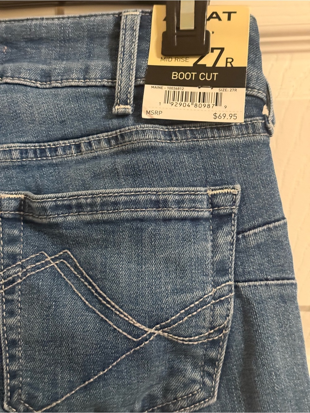 Ariat Women's R.E.A.L Mid-Rise Patricia Bootcut Jeans - Size 27R - Picture 4 of 4